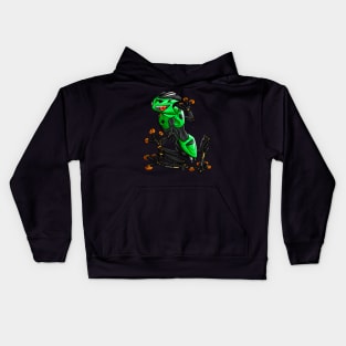 Kawasaki ZX6R Frog Green Kids Hoodie